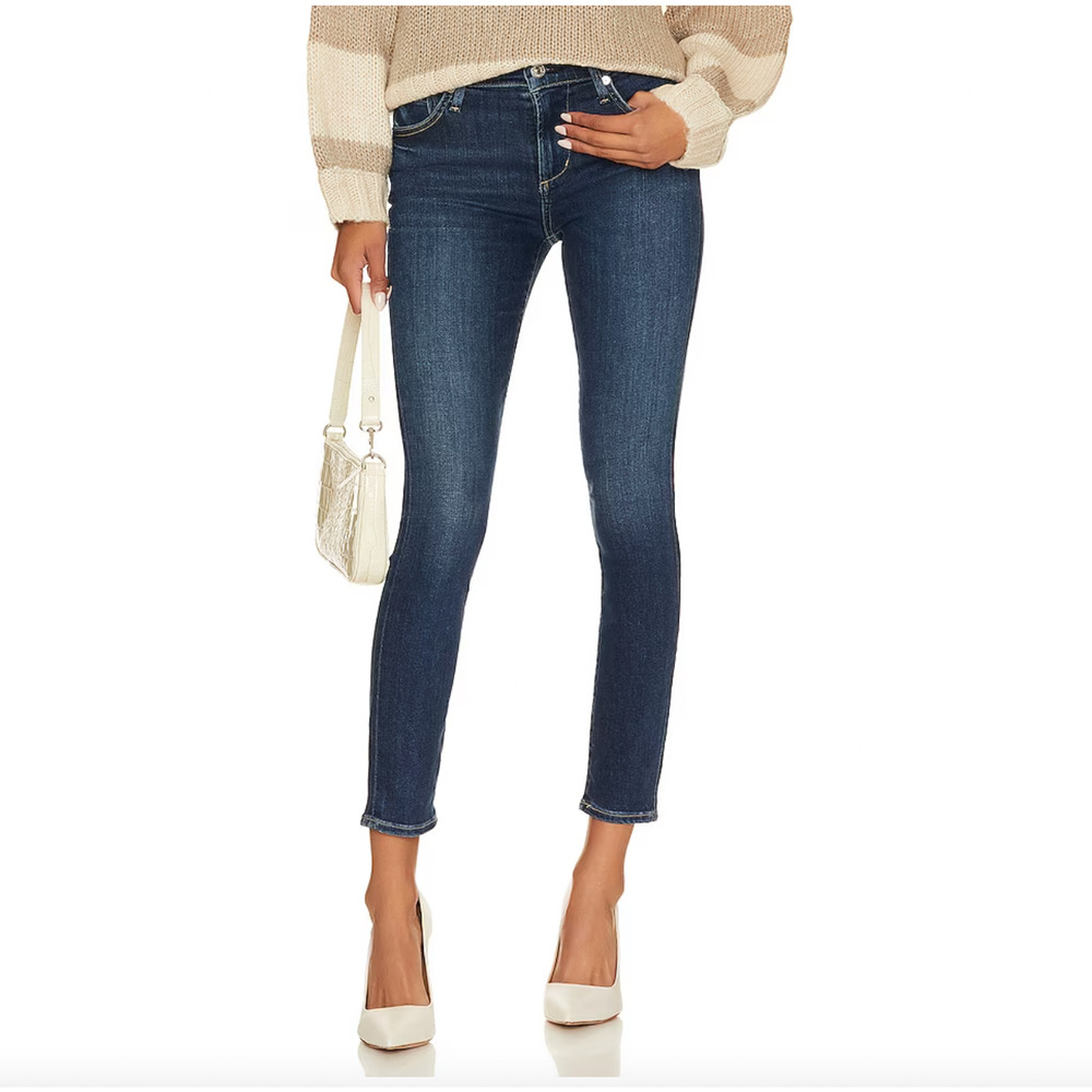 Citizens Of Humanity Rocket Ankle Mid Rise Skinny Jeans Blue 25 $238